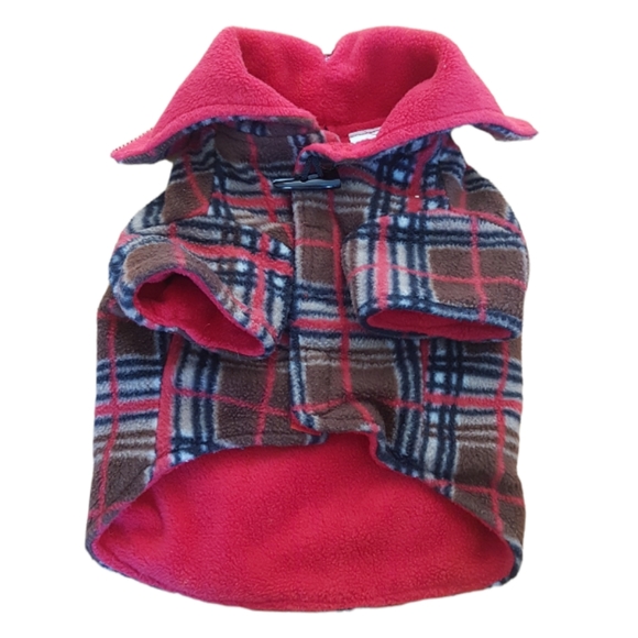 Fashion Pet- Fleece Dog Jacket- 2 for $15 - Picture 2 of 4